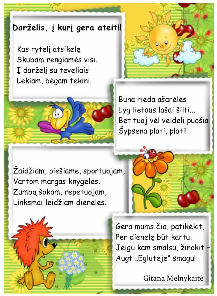 Darželis, į kurį gera ateiti